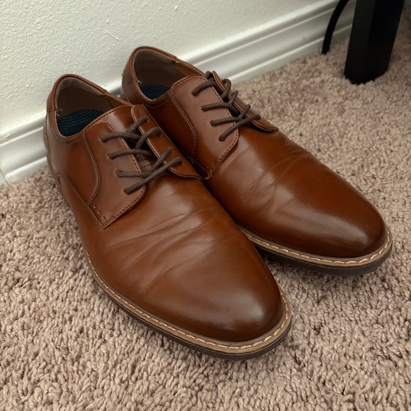 Nunn Bush® Westfield Men\'s Leather Oxford Dress Shoes in Brown Cognac Size 8 main image 11